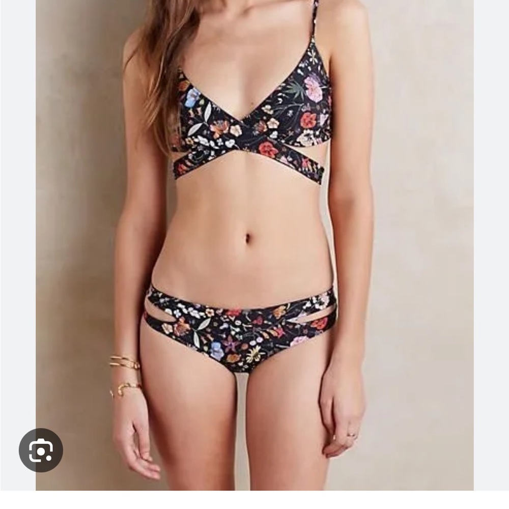 L*Space Black Floral Bikini